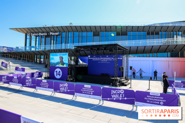 Inauguration du prolongement de la ligne 14, nos photos