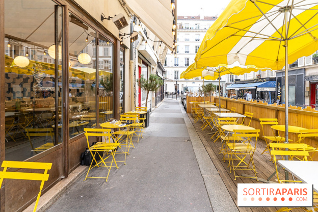 Belle Maison, Bistrot iodé, restaurant de poissons et fruits de mer Paris 9 - terrasse