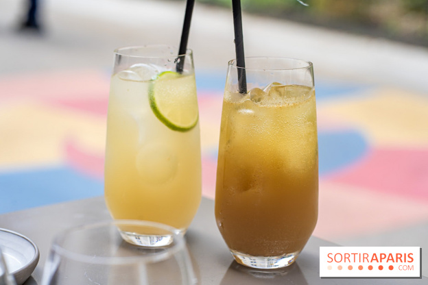 Fana Bistrot, le restaurant bistronomique du 18e avec terrasse et vue Sacré Cœur -  thé glacé - kombucha