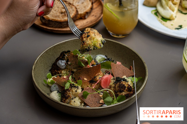 Fana Bistrot, le restaurant bistronomique du 18e avec terrasse et vue Sacré Cœur -  chou fleur végétarien