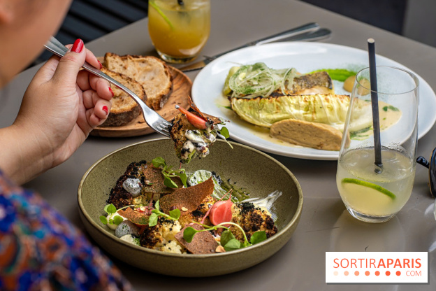 Fana Bistrot, le restaurant bistronomique du 18e avec terrasse et vue Sacré Cœur -  hou fleur végétarien