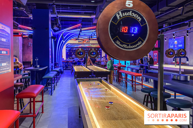 Shuffled, l'enseigne de shuffleboard à Boom Boom Villette - IMG 8586