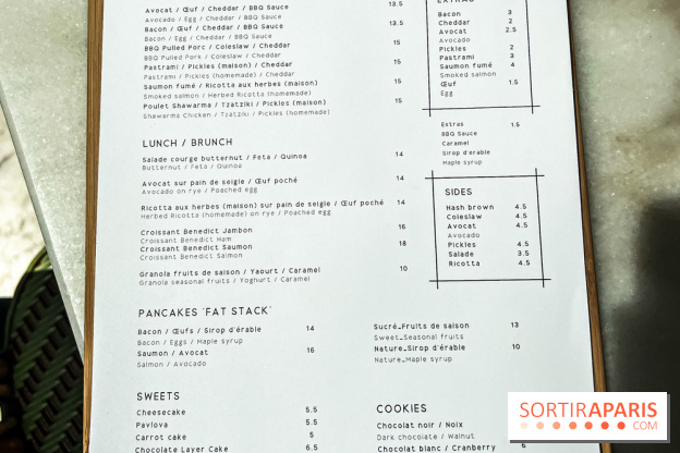 Inform Café, le coffee shop brunch sur fond de monument historique au Citéco - Carte du brunch - menu 