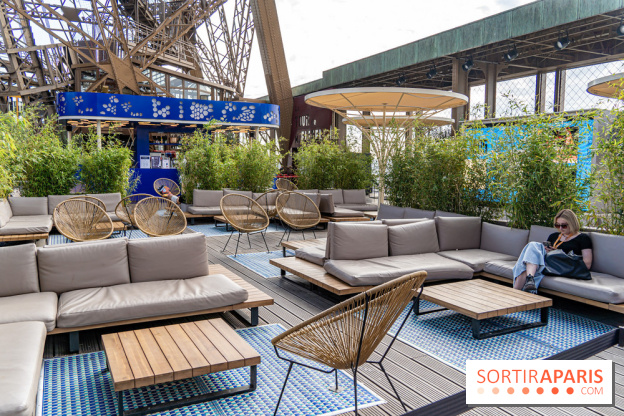 La terrasse sur la Tour Eiffel 2024 en mode JO Paris 2024 - les photos
