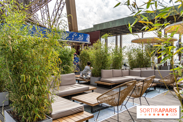 La terrasse sur la Tour Eiffel 2024 en mode JO Paris 2024 - les photos