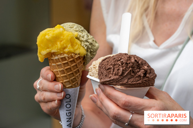 Angiolo, le glacier de Saint-Germain-des-Près - les photos -  pot et cornet