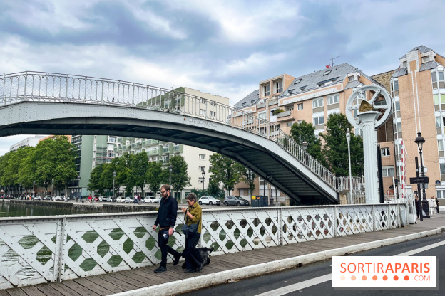 Pont levant rue de Crimée