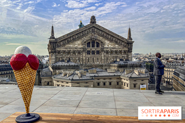 AMI Paris aux Galeries Lafayette Haussmann : pop ups, glacier et crêperie AMI par Julien Sebbag