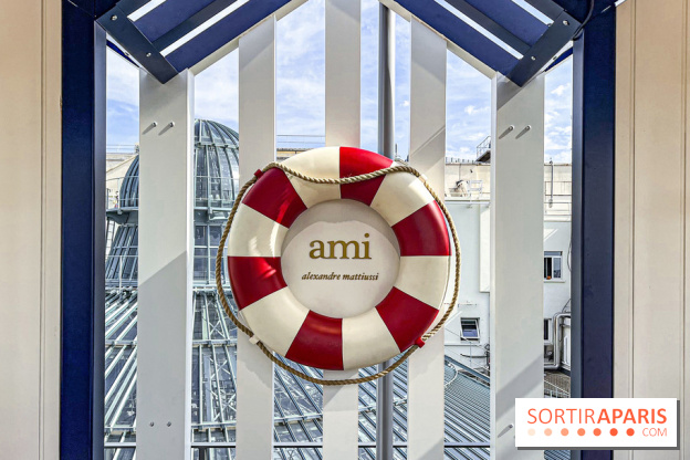 AMI Paris aux Galeries Lafayette Haussmann : pop ups, glacier et crêperie AMI par Julien Sebbag