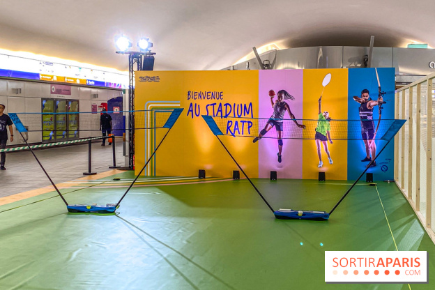 JO de Paris 2024 : animations sportives Stadium RATP à la station Auber - IMG 9273