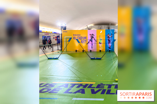 JO de Paris 2024 : animations sportives Stadium RATP à la station Auber - IMG 9274