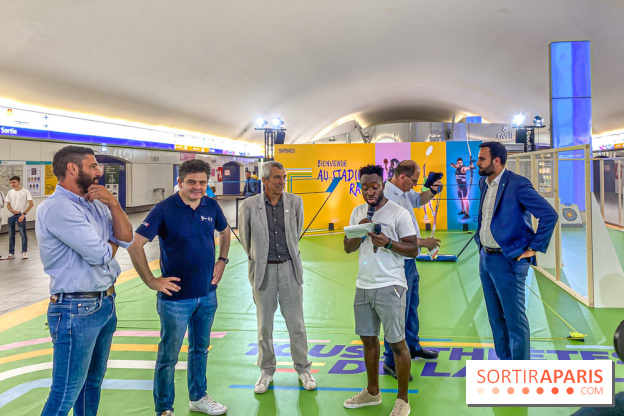 JO de Paris 2024 : animations sportives Stadium RATP à la station Auber - IMG 9283