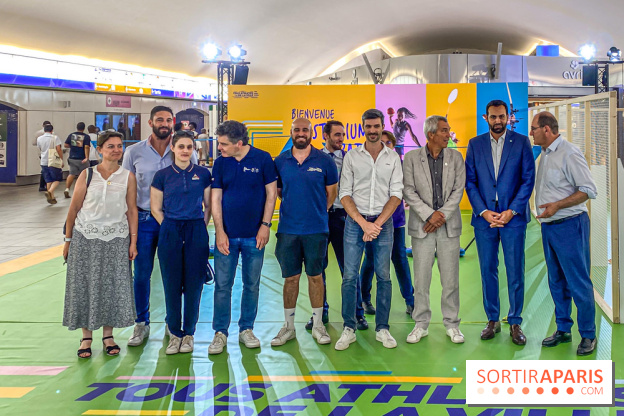 JO de Paris 2024 : animations sportives Stadium RATP à la station Auber - IMG 9286