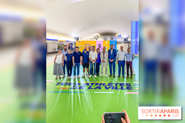 JO de Paris 2024 : animations sportives Stadium RATP à la station Auber - IMG 9287