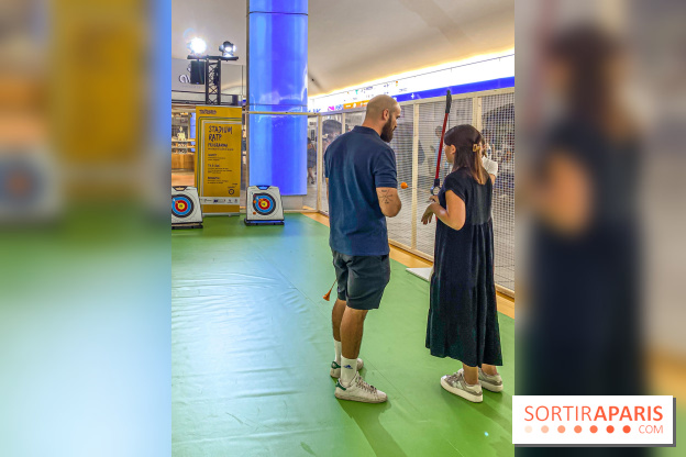 JO de Paris 2024 : animations sportives Stadium RATP à la station Auber - IMG 9298