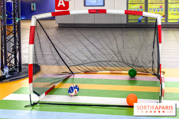 JO de Paris 2024 : animations sportives Stadium RATP à la station Auber - IMG 9300