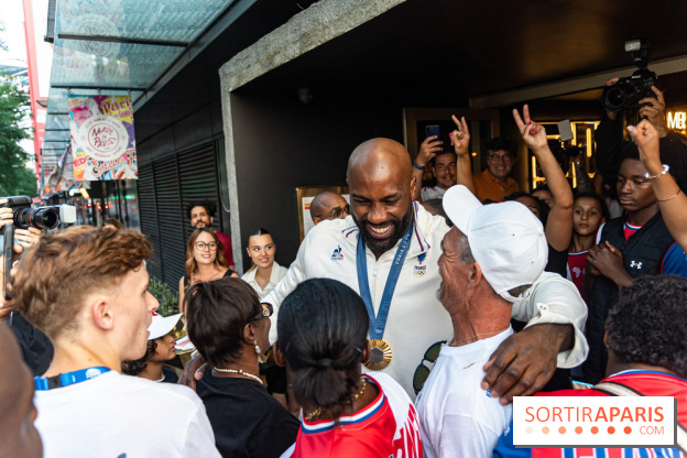 Teddy Riner fête sa 3e médaille d'or olympique à Paris -  A7C1018