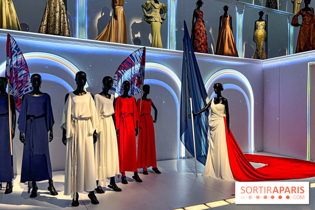 JO paris 2024 : Les tenues de scène de Lady Gaga, Aya Nakamura et Céline Dion exposées à la Galerie Dior