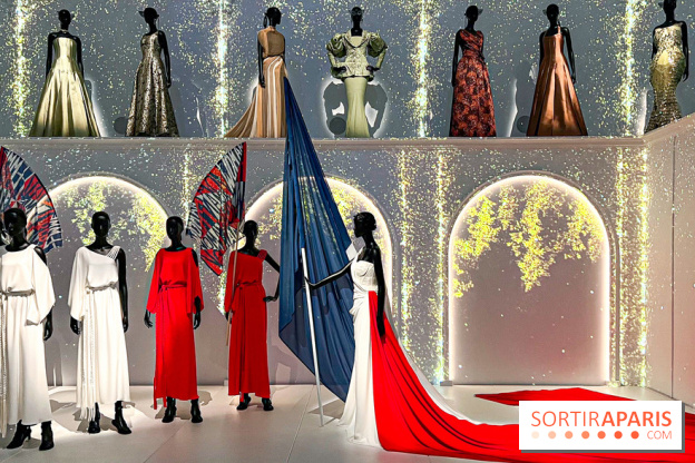 JO paris 2024 : Les tenues de scène de Lady Gaga, Aya Nakamura et Céline Dion exposées à la Galerie Dior