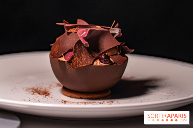 La terrasse dans un jardin avec vue Tour Eiffel du Marguerite 1606 au Domaine de la Reine Margot -  A7C1381