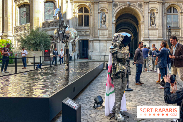 ZEUS, cheval métallique de la cérémonie d'ouverture des JO de Paris 2024 à l'Hôtel de Ville