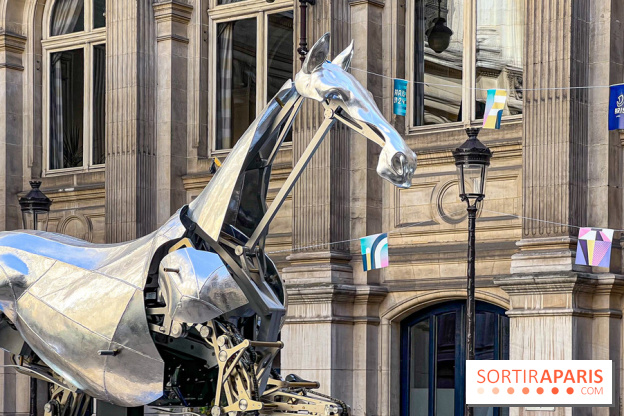 ZEUS, cheval métallique de la cérémonie d'ouverture des JO de Paris 2024 à l'Hôtel de Ville - image00012