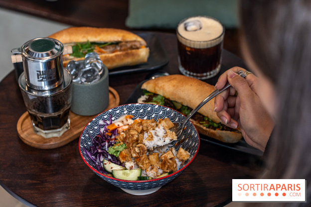 Phin Mi, le coffee shop vietnamien et banh mi Paris 5e -  Banh mi bol au tofu - vegetarien