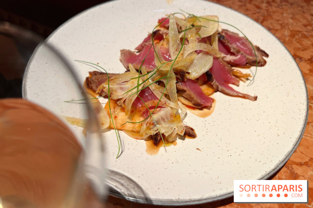 Colère - Tataki de veau, kimchi fenouil