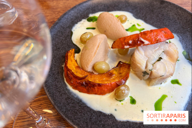 Erso - Lieu jaune, potimarron, sauce vin blanc