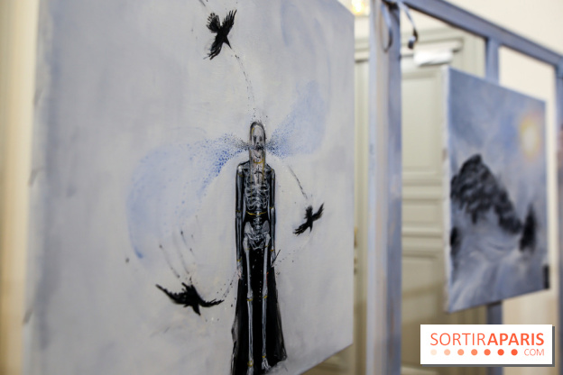 Ylva Snöfrid, exposition Cosmos et Vanitas à l'Institut suédois, nos photos