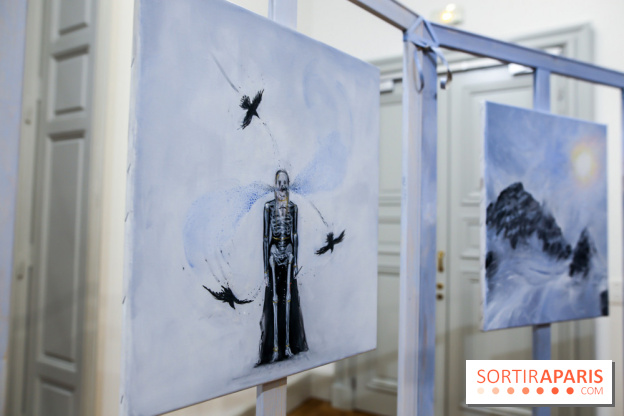 Ylva Snöfrid, exposition Cosmos et Vanitas à l'Institut suédois, nos photos