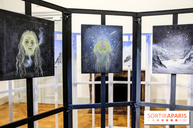 Ylva Snöfrid, exposition Cosmos et Vanitas à l'Institut suédois, nos photos