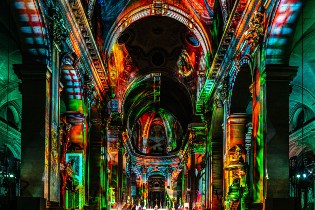 Paris Cœur de Lumières, le spectacle son et lumière à l'église Saint-Sulpice - les photos