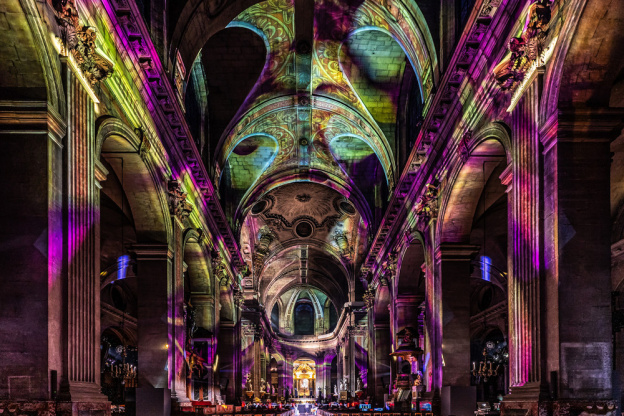 Paris Cœur de Lumières, le spectacle son et lumière à l'église Saint-Sulpice - les photos