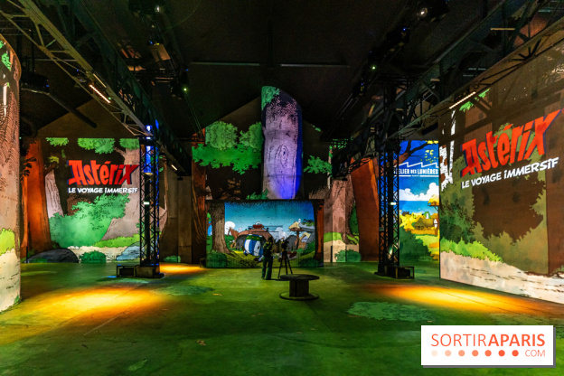 Exposition Astérix à l'Atelier des Lumières, le voyage immersif