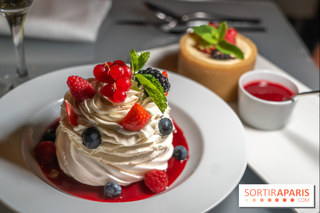 Le Georges, le restaurant-terrasse en rooftop du Centre Pompidou - les photos -  dessert - pavlova