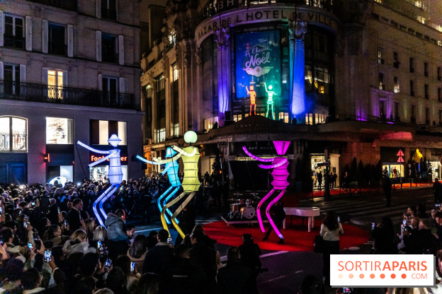 Inauguration des vitrines et décorations de Noël du BHV Marais 2024 avec Léna Mahfouf, Adriana Karembeu et Marc Lavoine -  A7C5958