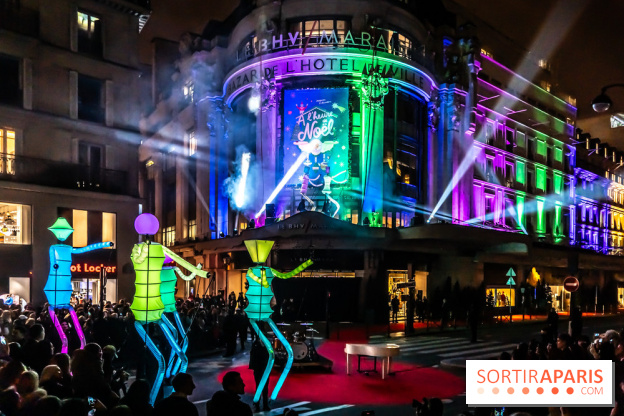 Inauguration des vitrines et décorations de Noël du BHV Marais 2024 avec Léna Mahfouf, Adriana Karembeu et Marc Lavoine -  A7C5981