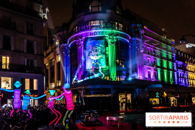 Inauguration des vitrines et décorations de Noël du BHV Marais 2024 avec Léna Mahfouf, Adriana Karembeu et Marc Lavoine -  A7C5989