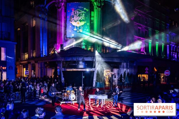 Inauguration des vitrines et décorations de Noël du BHV Marais 2024 avec Léna Mahfouf, Adriana Karembeu et Marc Lavoine -  A7C6086