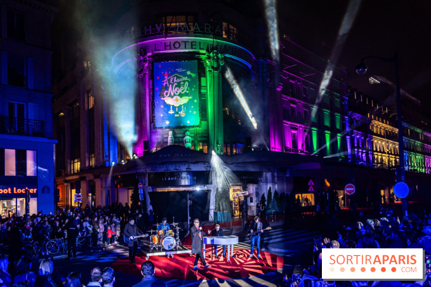Inauguration des vitrines et décorations de Noël du BHV Marais 2024 avec Léna Mahfouf, Adriana Karembeu et Marc Lavoine -  A7C6088