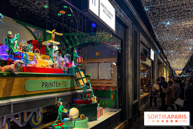 Les vitrines de Noël 2024 du Printemps Haussmann avec Juliette Binoche - image00008