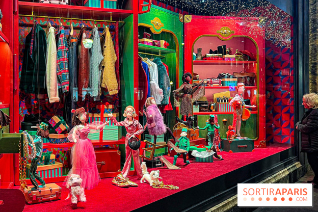 Les vitrines de Noël 2024 du Printemps Haussmann avec Juliette Binoche - image00012