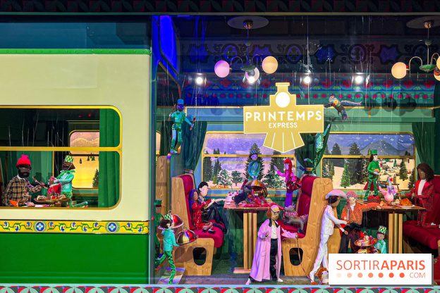 Les vitrines de Noël 2024 du Printemps Haussmann avec Juliette Binoche - image00019