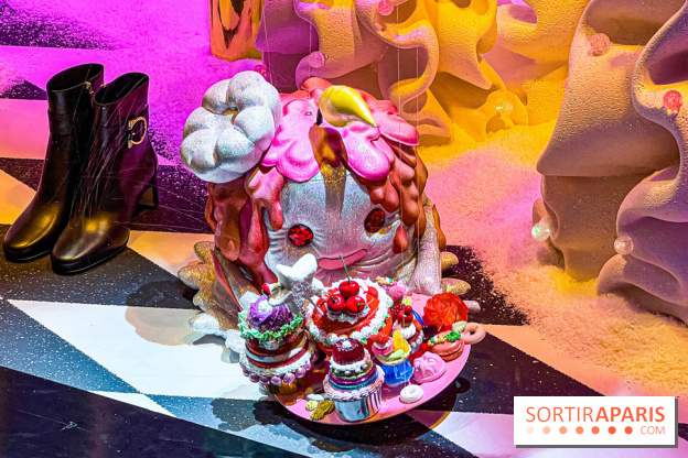 Les vitrines de Noël 2024 des Galeries Lafayette Haussmann avec Vianney et Kevin Germanier - image00053