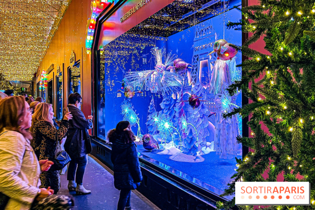 Les vitrines de Noël 2024 des Galeries Lafayette Haussmann avec Vianney et Kevin Germanier
