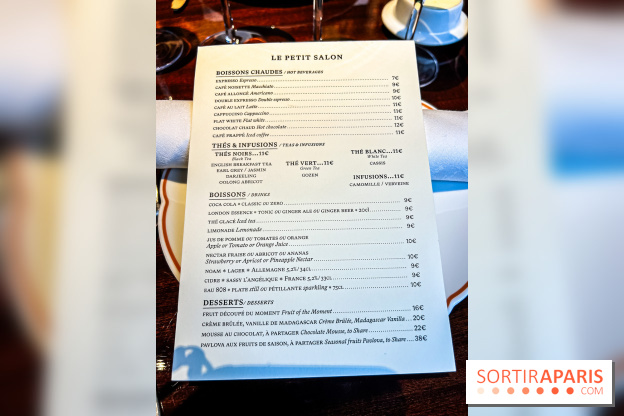 Brasserie Émil à Paris - carte - menu