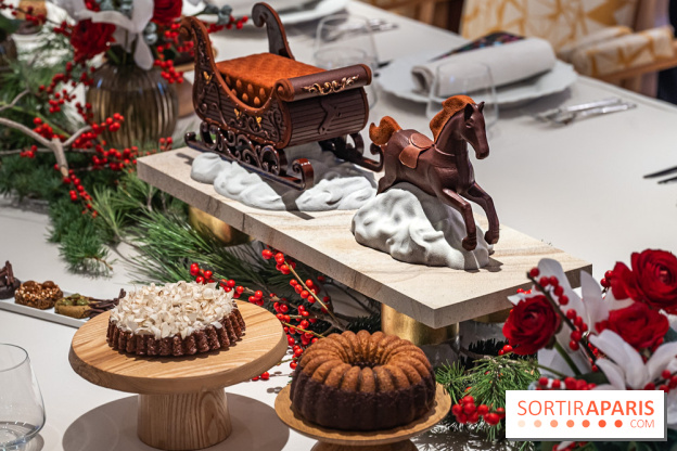 La Bûche de Noël 2024 et créations de Fête du Cheval Blanc par Maxime Frédéric et son équipe