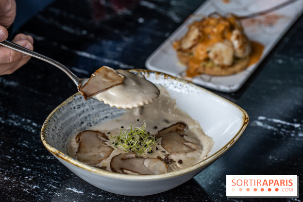 Bo Ranch, le restaurant - bar, site événementiel et lieu de compétition de Reining -  Ravioles aux cèpes