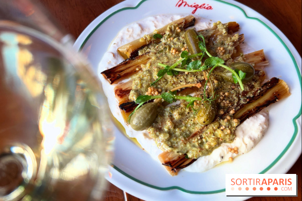 Miglia - Poireaux à la flamme, stracciatella fumée